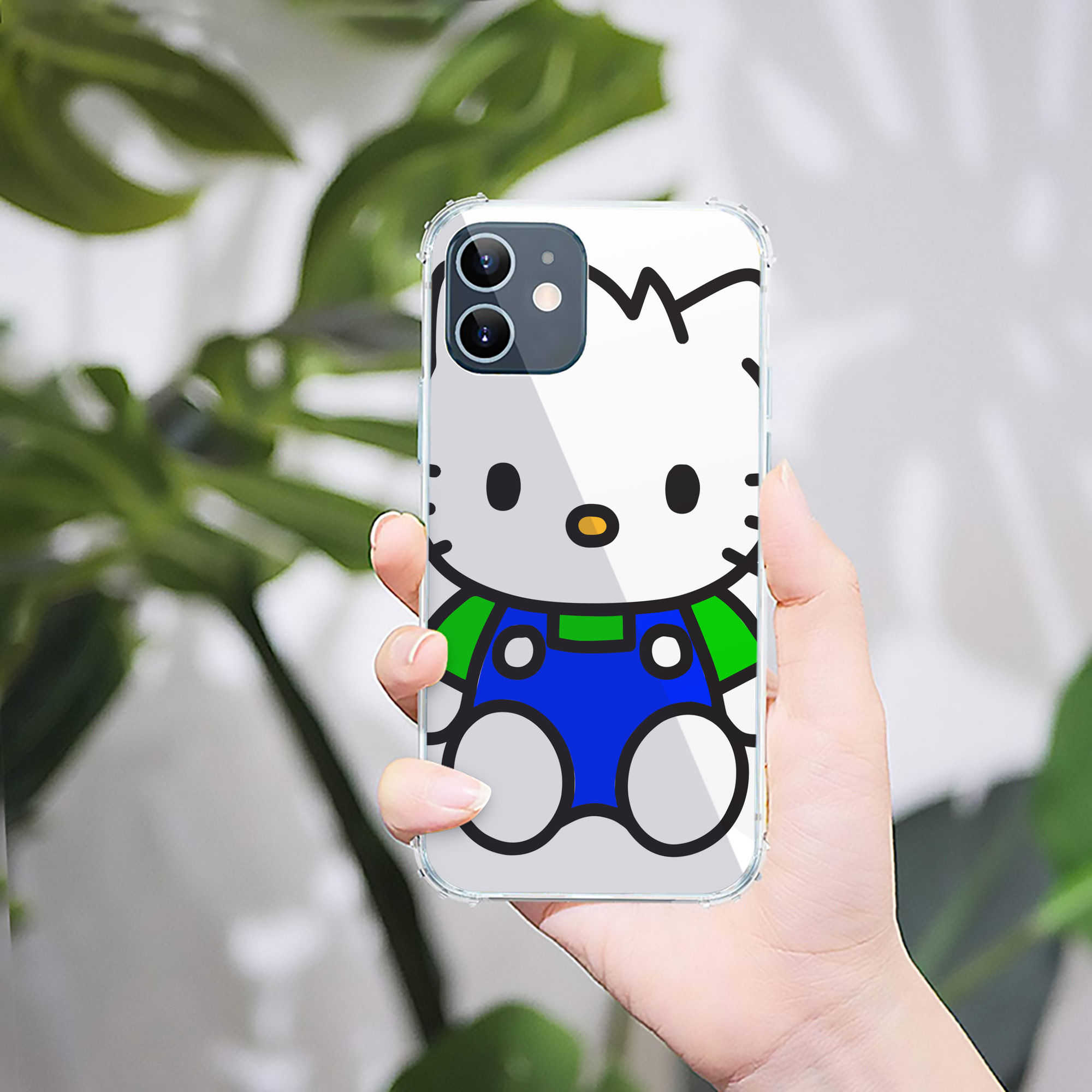 （画像用） Hello Kitty ハローキティ 【iPhone 12シリーズ対応】透明スマホケース（クリアソフトケース）